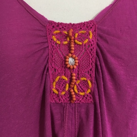 Free People New Vibes Beaded Tank Size XS - Picture 7 of 8